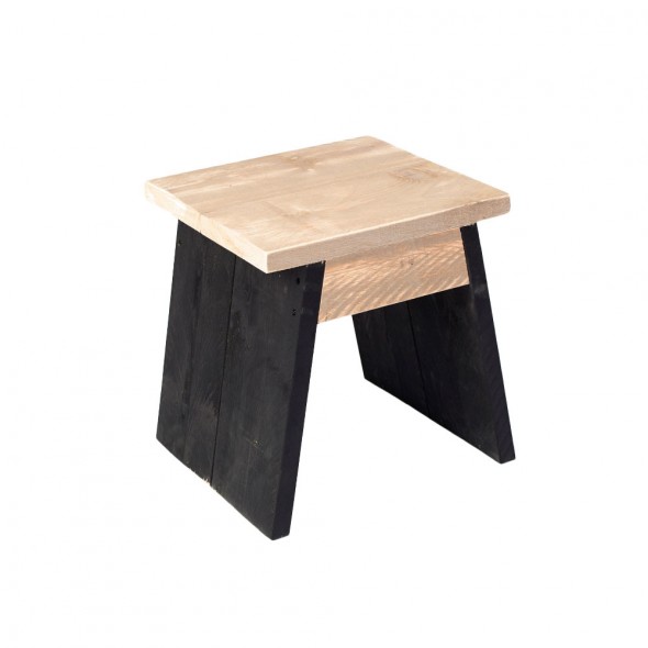 Steigerhouten kruk Lazise, onbehandeld hout