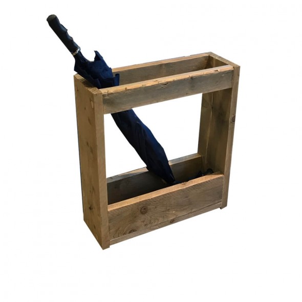 Steigerhouten paraplubak, verouderd hout