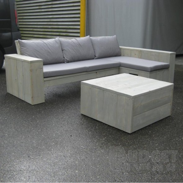 steigerhouten loungebank relaxy 1