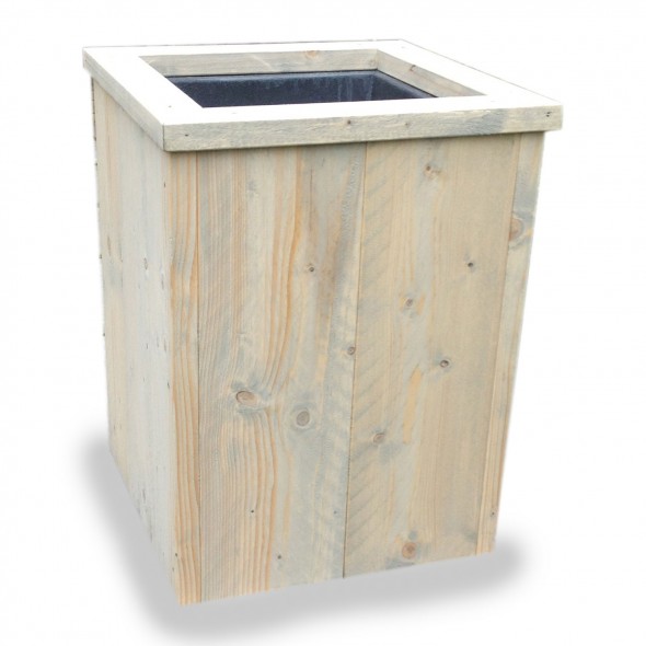 steigerhout bloembak eik 1