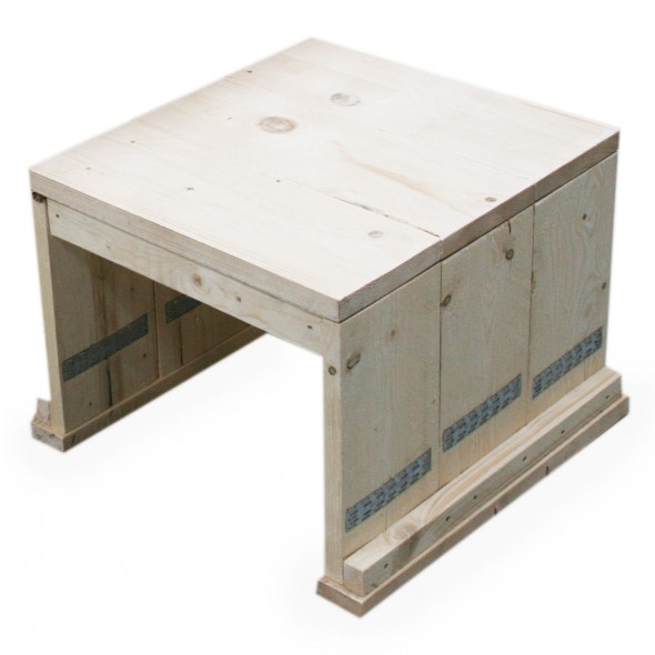 Steigerhouten Bijzettafel 1