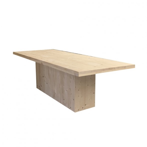 steigerhouten tafel tess, nieuw hout en onbehandeld
