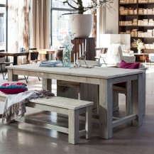 Steigerhouten Kasteelbank, greywash hout