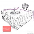 steigerhout salontafel kops, maatvoering