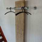 Steigerhout kapstok Vigo, oud hout en onbehandeld