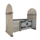 Steigerhouten peuterledikant Ruby, verouderd hout ( onbehandeld)