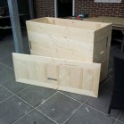 Steigerhout Tuinkussen opbergkist 2