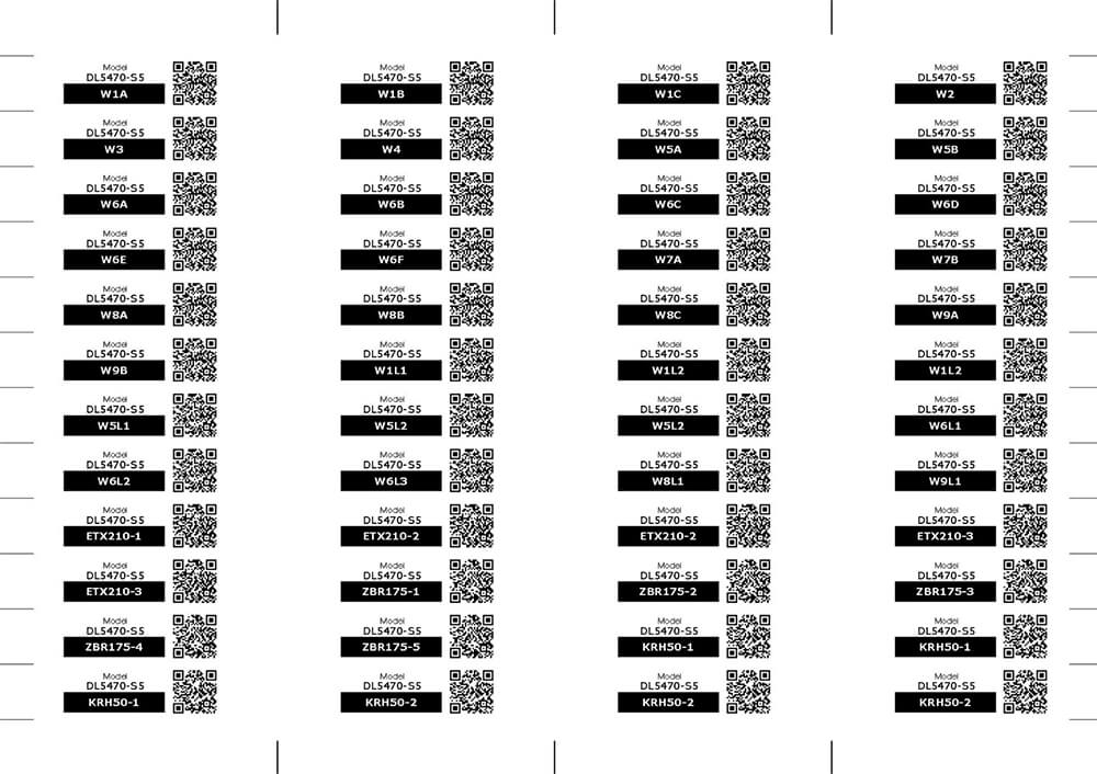 Label sheet glampingtent