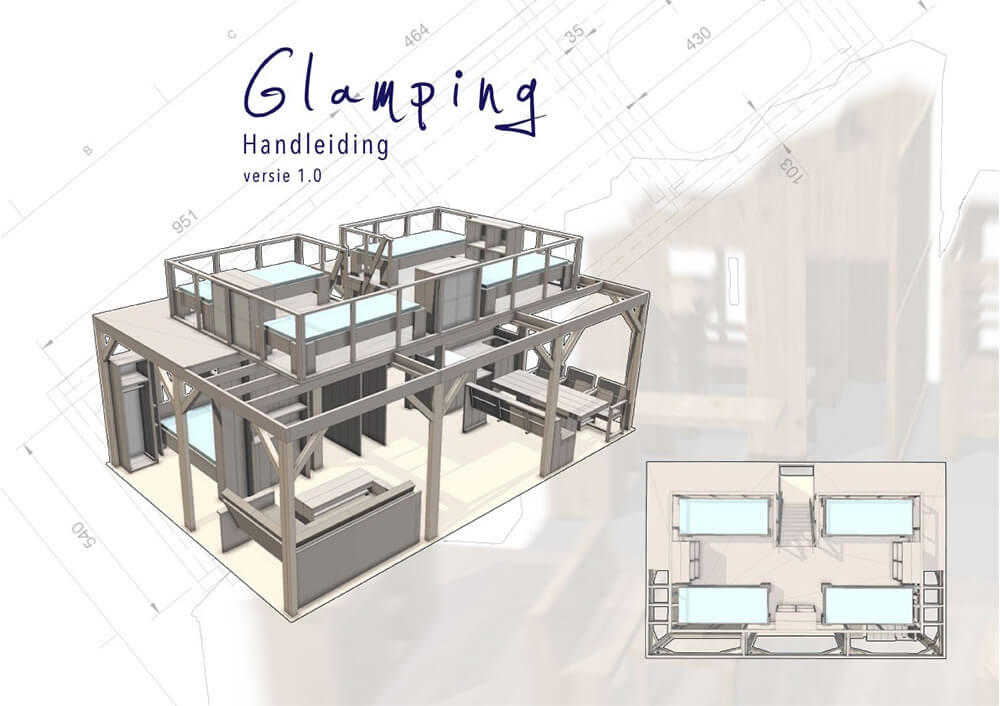 Glamping Tentinrichting met verdieping